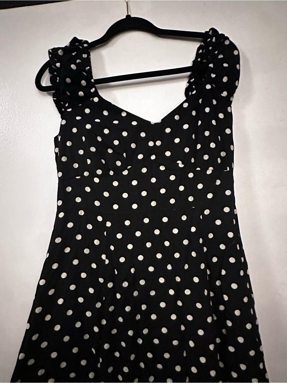 Old Navy Black and White Polka Dot Maxi Dress - Picture 2 of 4